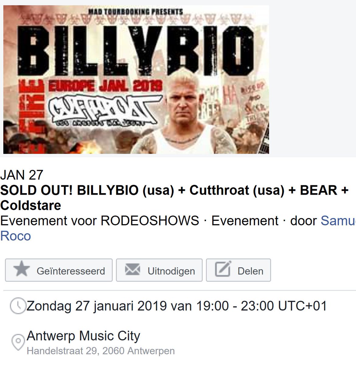 Coming up. All roll out! #coldstare #coldstarehardcore #billybio #cutthroat #bear #antwerpmusiccity #achc #hxclives #hardcoremusic