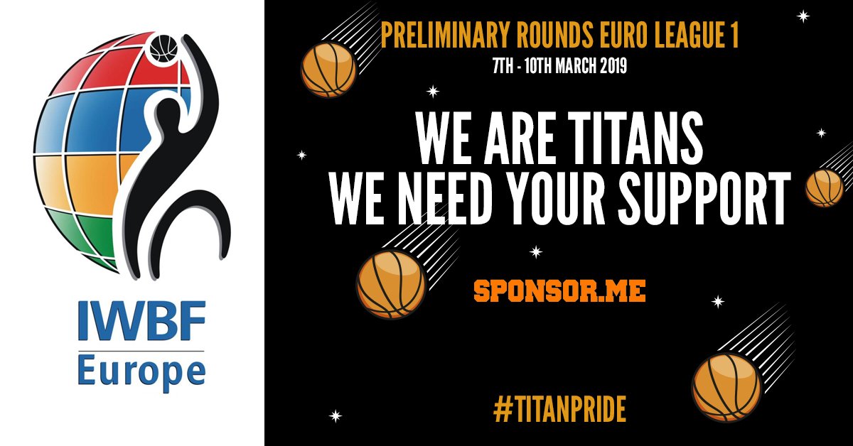 Can you donate to help get our Premier team to the <a href="/IWBFEurope/">IWBF Europe</a> Euro Cup in March? We are 1 of only 3 UK teams to qualify. Your donations will go towards covering the costs for our team to focus on winning not funding. #TitanPride <a href="/BritWheelBBall/">British Wheelchair Basketball</a> sponsor.me/LondonTitansWh… …
