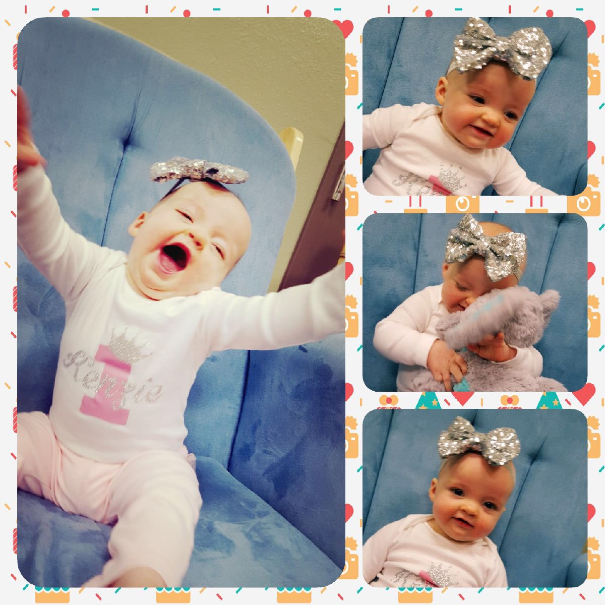 Happy 1st Birthday Ms. K! 🎉🎉<a href="/des_maine/">India Maine</a> #bigbluechair #birthdayphotoshoot #soexcited