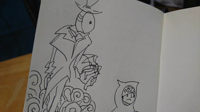 弟の描いたリッパーと占い師がめっちゃ可愛い 