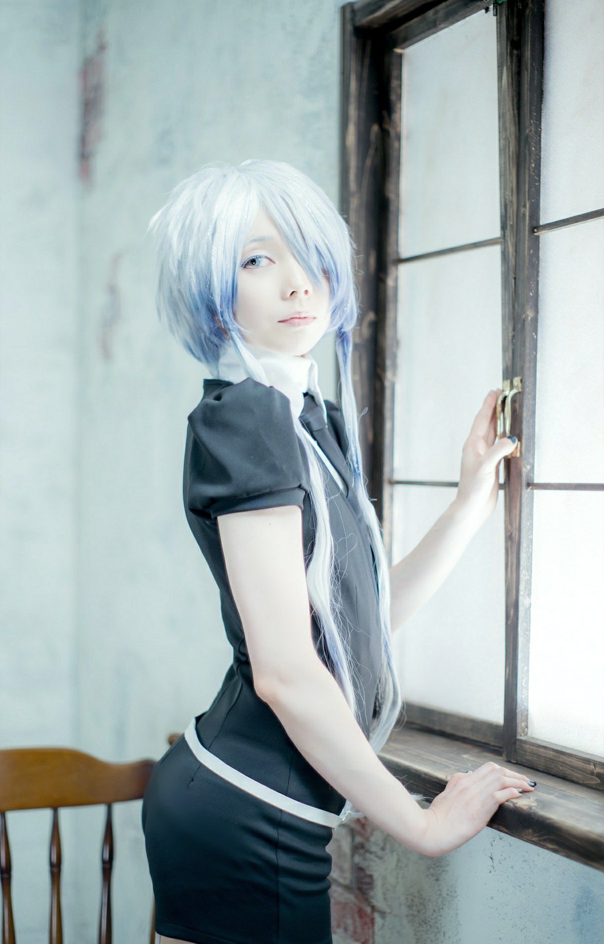 コスプレ ゴーストクォーツ 宝石の国 衣装 ウィッグ フルセット コスプレ ゴーストクォーツ 宝石の国 衣装 ウィッグ フルセット