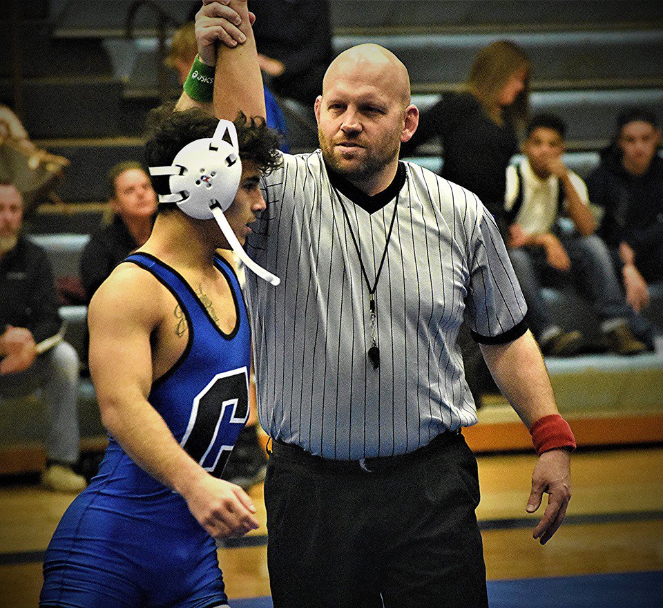 RocketWrestle's tweet photo. Come watch Senior @Nicky_Termini work to get his hand raised on Sr. Night tonight in the Field house at 5PM! #KRCDuals #BEATRB https://t.co/A5PzBBXRb7