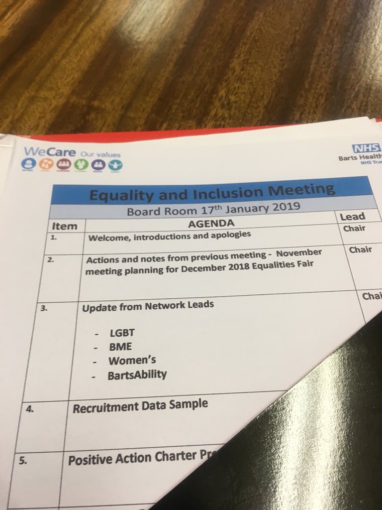 What a great productive Equality & Inclusion site Meeting @WhippsCrossHosp  👀out 2019 here we come! #ReasonableAdjustments #WDES #disabilityconfidence #ChangingtheNarrative
