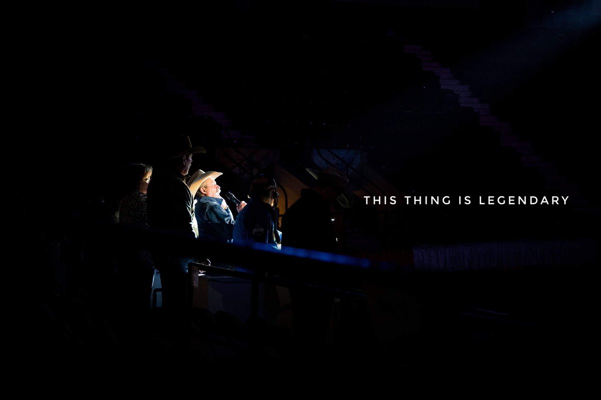 emilyehilton's tweet photo. I can not wait to hear the one and only Bob Tallman say this iconic phrase in a few short hours, “This thing is LEGENDARY!” Tonight we kick off the 123rd @fwssr with a ranch rodeo performance! @WranglerNetwork https://t.co/4WgETWAech