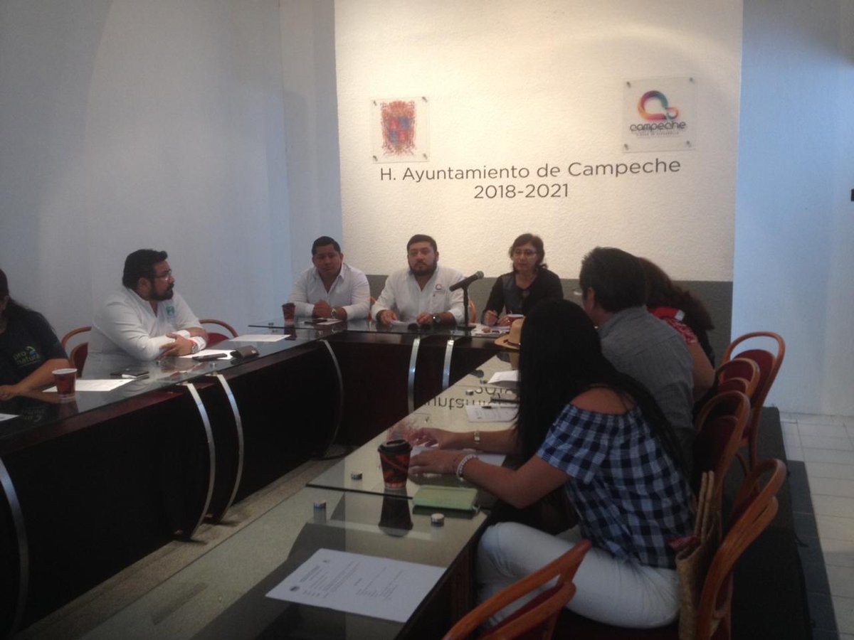 YUUMKAAX_UACAM's tweet photo. La Coordinación de Sustentabilidad #YUMKAAX asistió a la primera reunión ordinaria 2019 del Comité de Educación y Comunicación Ambiental del Estado de Campeche en instalaciones del H. Ayuntamiento del Municipio de #Campeche #CECAEC #SumandoVoluntadesVerdes🍃 https://t.co/UvLWoESSMs