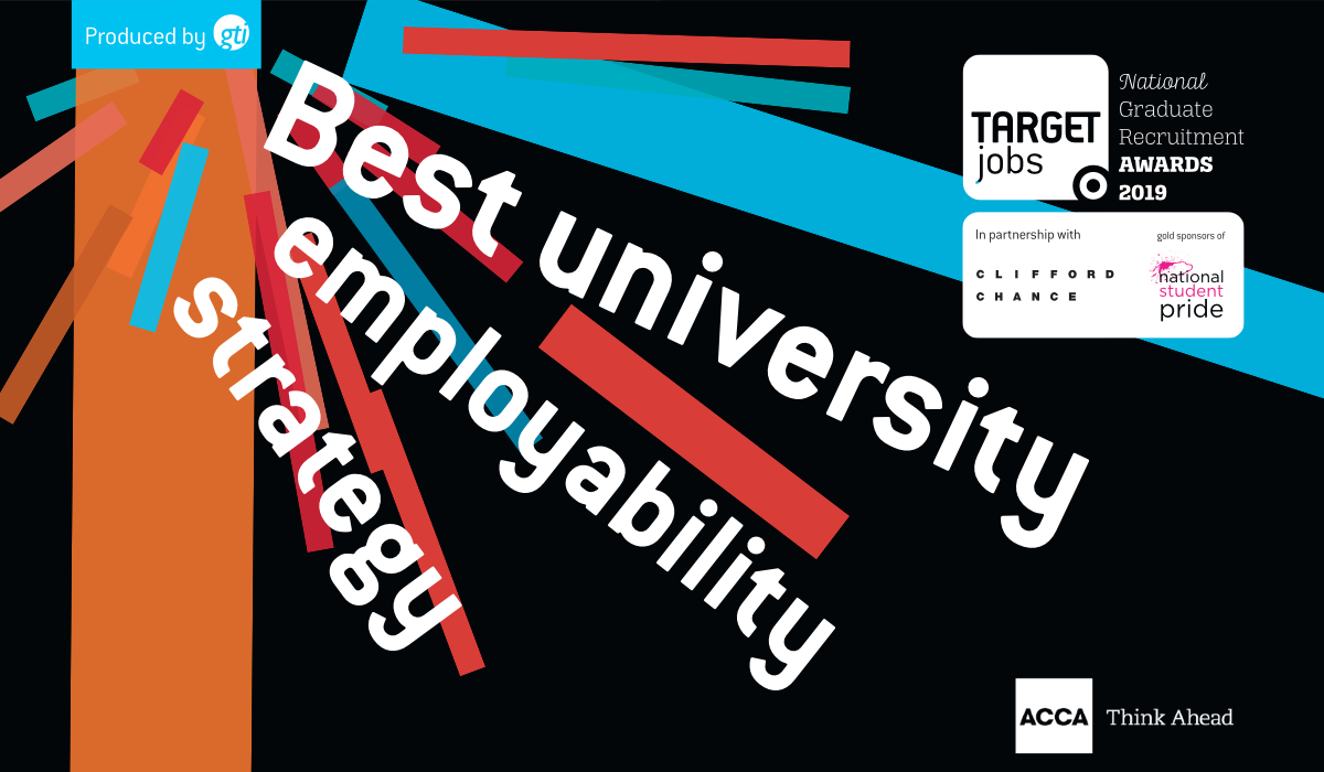 TJawards's tweet photo. How have you prepared your #graduates for employment? The #BestUniversityEmployabilityStrategy award (sponsored by @ACCA_UK) celebrates how you nurture their end game potential: https://t.co/xx0PRsAhyq #HigherEd #GradRecruitment #TJAwards19 #University #Employability https://t.co/cKLyYMzJzA