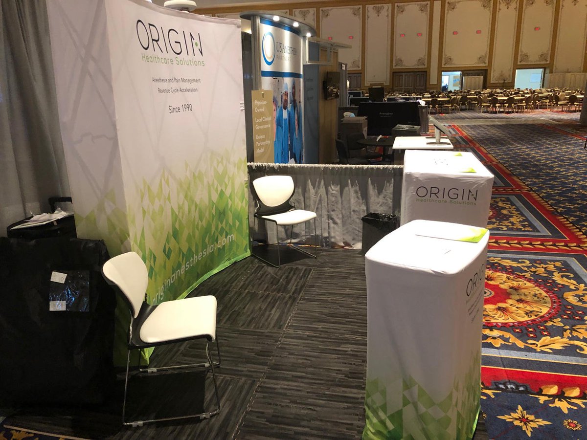 originhs's tweet image. We’re all set up and looking forward to the start of today’s Practice Management 2019 conference! Stop by booth 516 to learn how we can improve your anesthesia receivables. Our booth is conveniently located across from Connection Lounge. #ASAPM19 #PracticeManagement #anesthesia