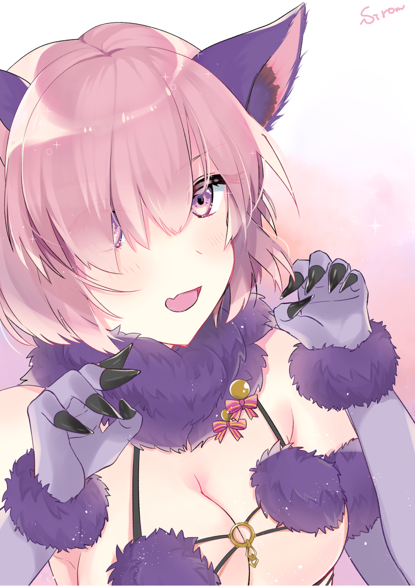 マシュ・キリエライト(Fate) ,デンジャラス・ビースト 「デンジャラスマシュ #fgo #マシュ・キリエライト 」|しろむのイラスト