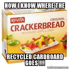 MikeEverestEvs's tweet photo. However, seeing as this is politics, what you’ve actually won isnot necessarily what you voted for in the first place....
So have a Ryvita.
#Breadxit https://t.co/Wu96rUye9n