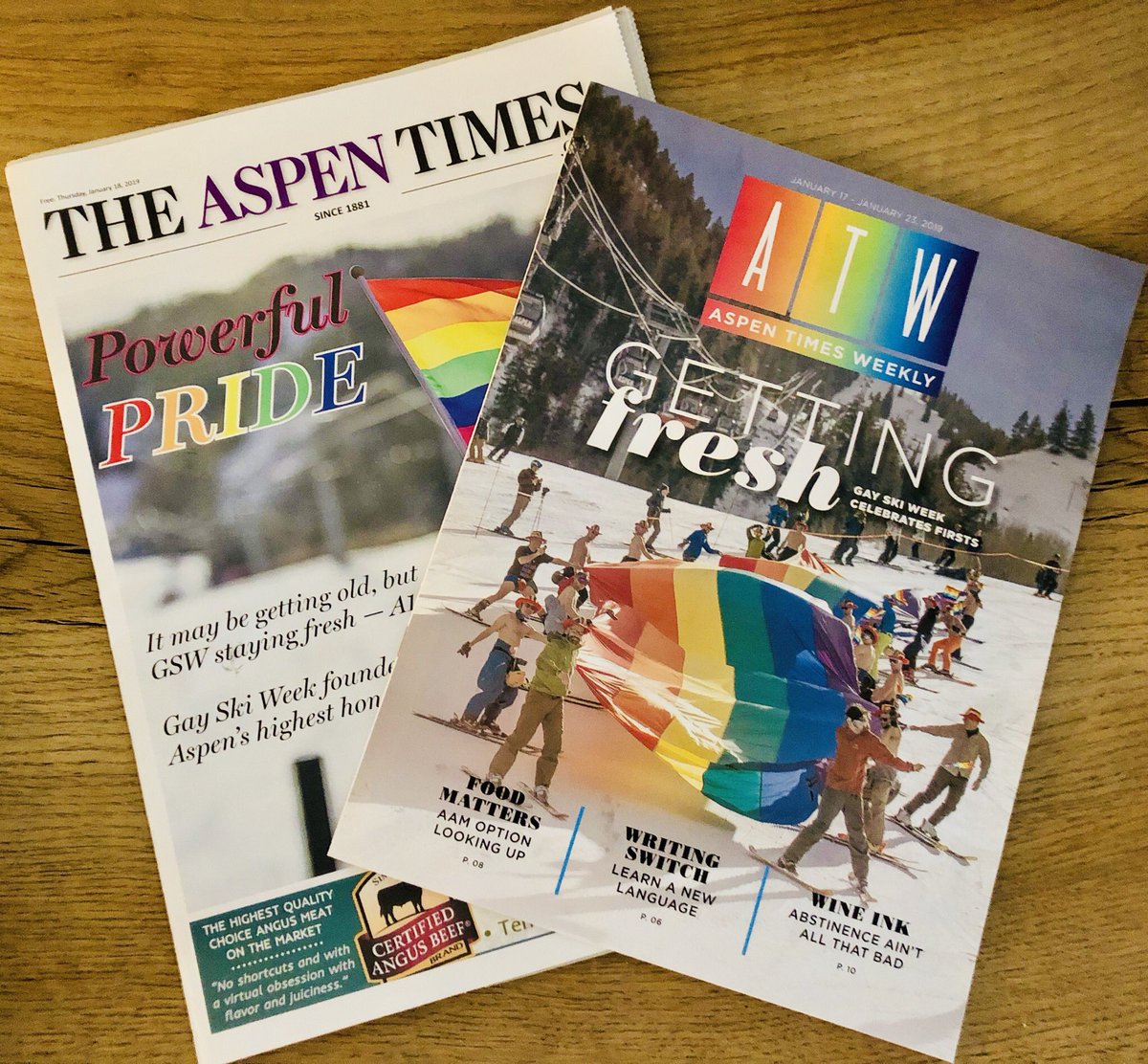 erinjkuhn's tweet photo. Thanks @TheAspenTimes & @AspenWeekly for featuring our work at this year’s @aspengayskiweek - Very proud to be here promoting tourism and human rights 🇬🇧🏳️🌈🎿
Check it out here: https://t.co/LyDUZwDXFR
#lovegreatbritain #LoveIsGREAT #flyingproud #flyBA #aspengayskiweek #agsw https://t.co/VAym3nZKuB