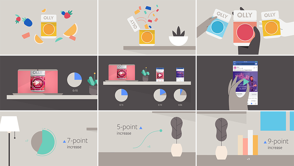 Here's more of the style frames I designed with <a href="/SkycarCreative/">Skycar Creative</a> for some Facebook Business case study videos. For more details, check out Instagram (bit.ly/2DkoHSS) &amp; Behance (bit.ly/2swuWg0)

#MotionDesign #illustrator #storyboard #gummystars