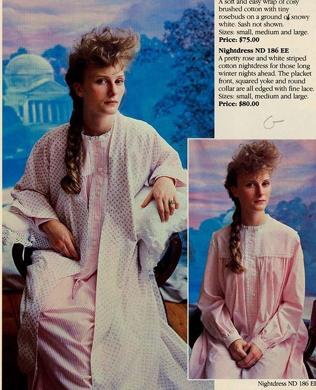 FITLibrary's tweet photo. Housecoat, Nightdress, Hair for this #designerfilefriday⠀
.⠀
(Laura Ashley, Laura Ashley Gift Collection, 1983)⠀
.⠀
#fitlibrary #fitnyc #lauraashley https://t.co/9boSUNk1gb https://t.co/309mH6Wuq5