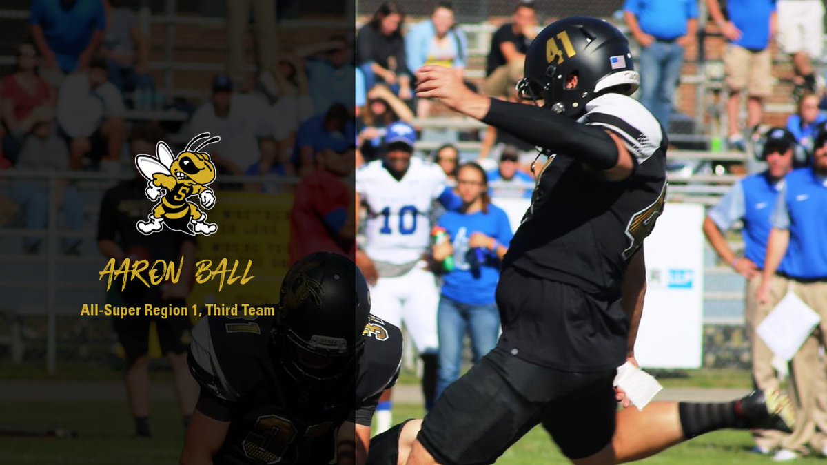 wvsuathletics's tweet photo. Congratulations to Yellow Jacket placekicker Aaron Ball.  The senior has been selected to the Don Hansen Football Gazette All-Super Region I third team. https://t.co/kCEPtsZ9G4