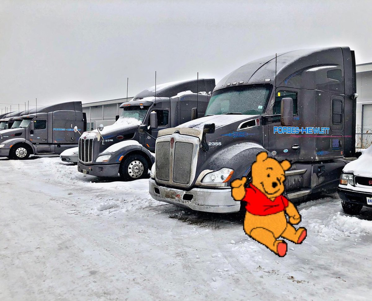 ForbesHewlett's tweet photo. I don’t think he is going to find any honey in the snow!
#forbeshewlett #earnmorewithforbes #winniethepoohday #winniethepooh #tgif #friday #fridaymood #winter #trucking #trucker #truckers #truckerlife #keepontruckin #puttingstyleineverymile #stylinandprofilin #thankatrucker https://t.co/tfVxDANVu2