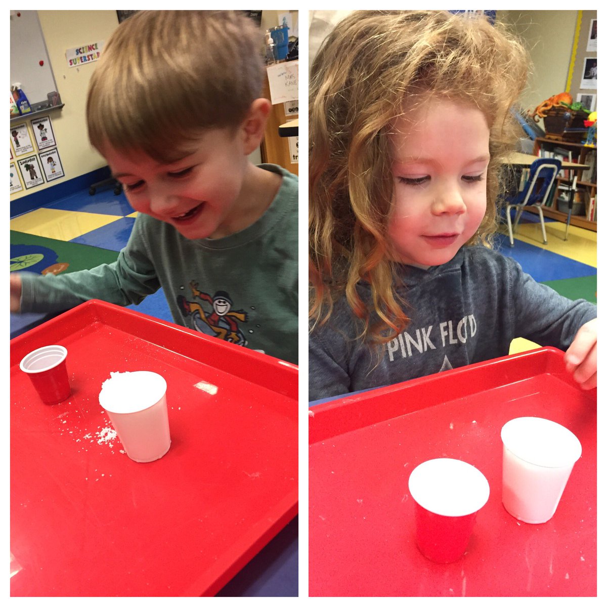 We made snow with <a href="/MsT_trinity/">Thalia Scott</a> in science! #Trinitylearns #snowday