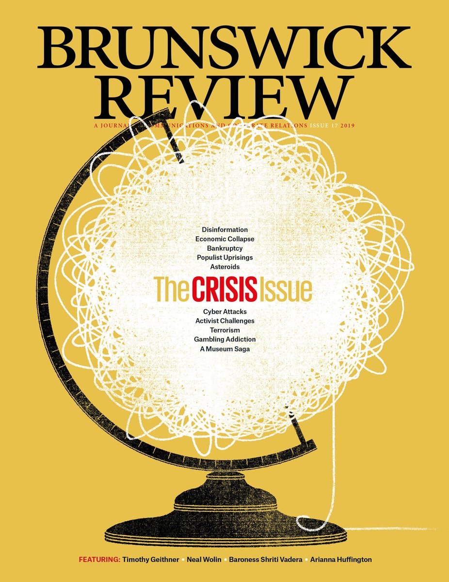 BrunswickGroup's tweet image. The Crisis Issue of the Brunswick Review has landed. Stories of the cataclysmic events of our time, from financial collapse and terrorist attacks to asteroid impacts, are told by the world leaders who steered through them. Sign up here: ora.cl/8Co1c