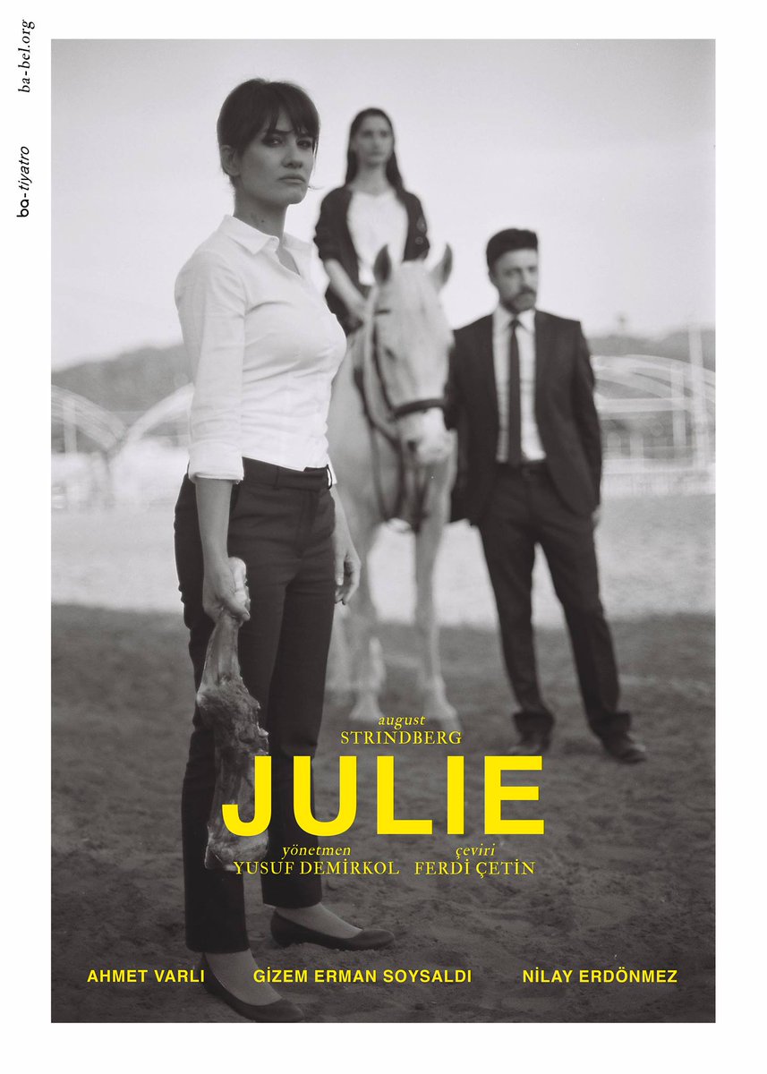“Julie” 
Yarın akşam 20:30’da, Caddebostan Kültür Merkezi’nde!
biletix.com/etkinlik/YDC69…