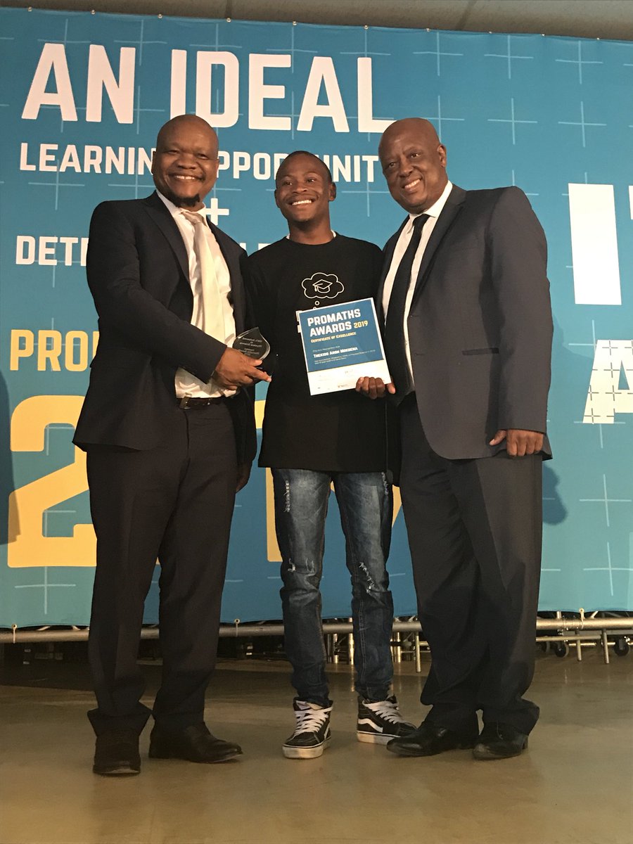 PTshehetso's tweet photo. Tshehetso's Top Matric learner.  Thekiso Mokoena of Qwaqwa Mathematics 99% and Physical Sciences 100%. Well done to you. @SasolSA @DBE_SA @ArmscorSoc @dstgovza https://t.co/ATcPKHxifB