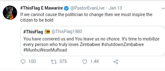 Hanzi #FreePastorEvan, when we tell you that He was one of those who hijacked the stay way  which was called by ZCTU, vakati munhu wese muroad. He must face the law as everyone else, why must he have a special treatment?