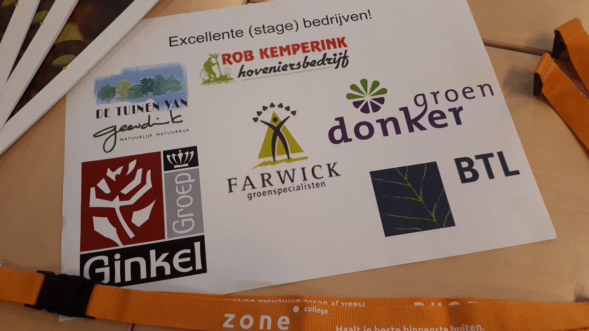 Vandaag aanwezig tijdens de opendag <a href="/zone_college/">Zone.college</a> lokatie Almelo namens de Excellente Leerbedrijven. #vakmanschap #hovenier #twente #samen