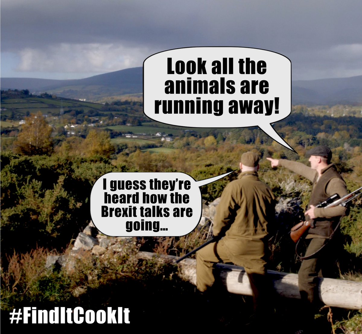 FinditCookit's tweet photo. Have a great weekend everyone!!!    🇮🇪😂🤭
#Hunting #Irishfood #finditcookit #Irishmedianetwork #brexit #Ireland #Chef #Funny #Joke https://t.co/RSCXo4F8Sn