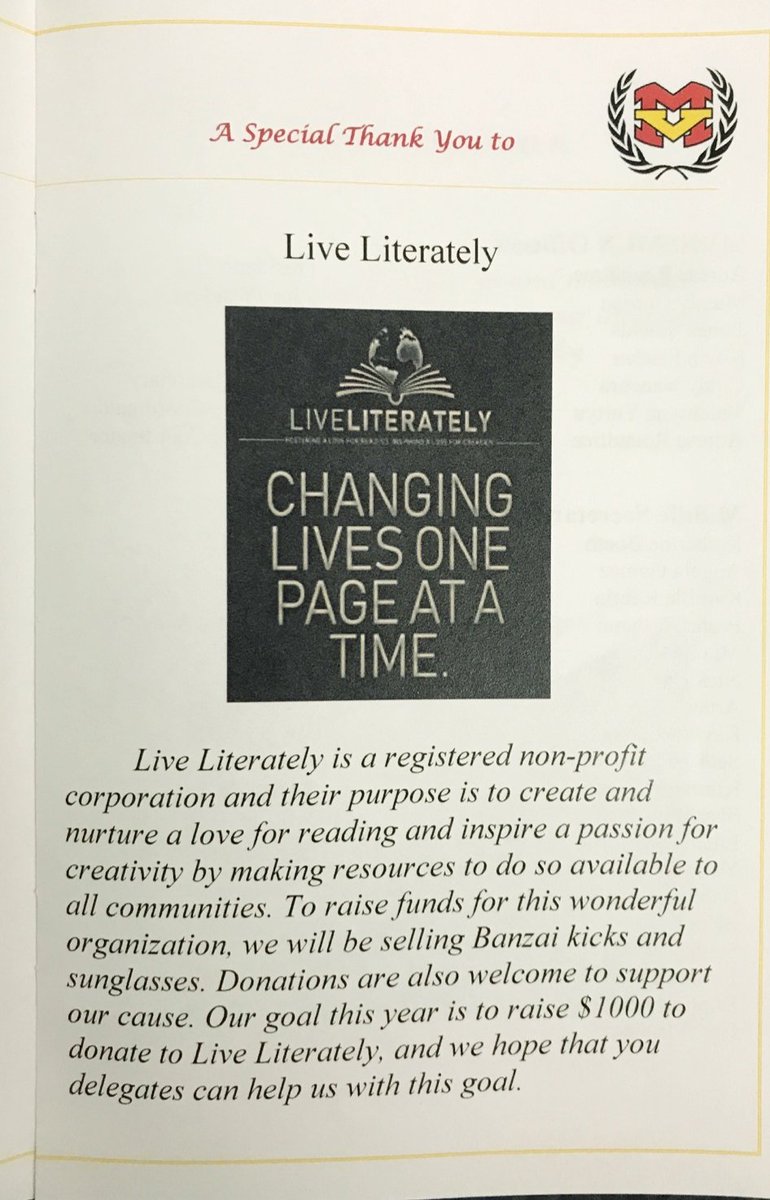 LLiterately's tweet photo. Our founder and Executive Director, @author_DM, is speaking in Mission Viejo tomorrow about our org and why we do what we do! #nonprofits #charity #giveback #read #EducationForAll https://t.co/mCALUafUqb