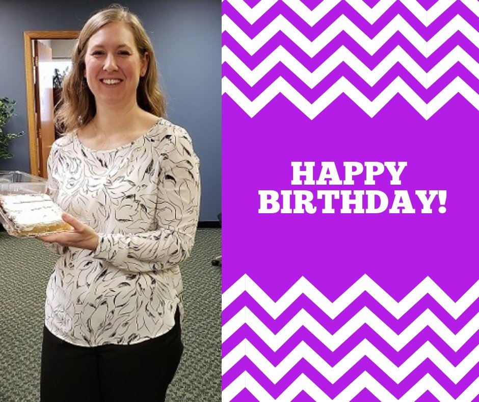 Lemon Bars for our Office Manager!  Thank you for sharing your talents with us everyday!  Happy Birthday Jen!