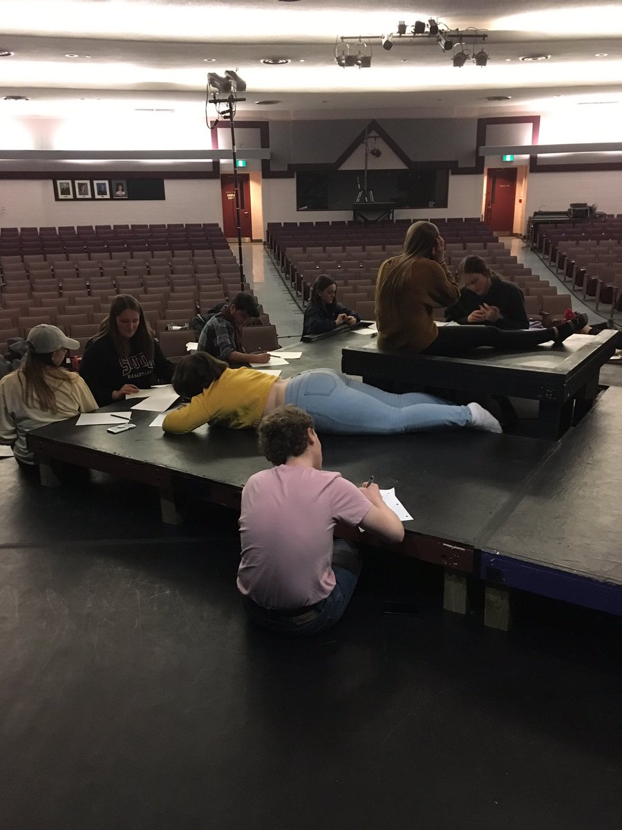 SCIdance's tweet photo. Reflecting on what this show has taught us about our lives. #working #musicals #tvdsbarts #twomoreshows https://t.co/6nTvf6VznX