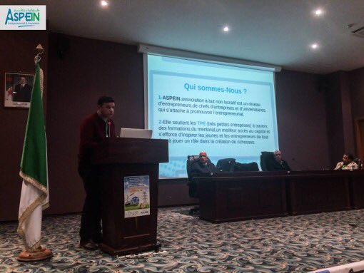 Aspein31's tweet photo. L'association ASPEIN a participé a la  3éme édition du séminaire national:ECONOMIE D'ÉNERGIE 
le mercredi 16 janvier au CAP HYPROC les sablettes-Mostaganem.une communication a été présenté par Mr.HENNI ADDA DJALAL EDIN sur les activités de l'association.
#ASSOCIATION #ASPEIN https://t.co/df1YKrqW8X