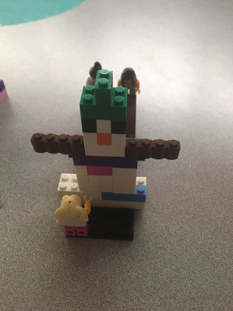 What do you do when it won’t snow where you are?  Make LEGO snowmen!