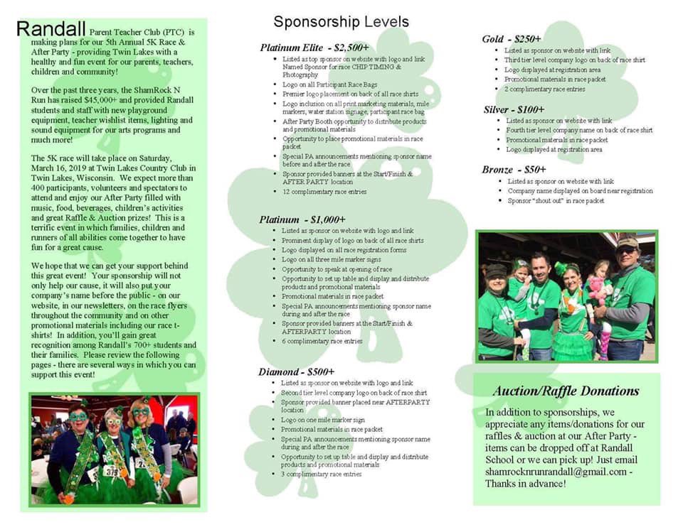 ShamrockRun2019's tweet photo. Looking for a way to market your business?? Donate or be a sponsor at the upcoming 5th annual Shamrock Nโ Run 5k Fun Run/Walk and after party event! HUGE exposure for your business! #runforacause #Sponsorforacause #walkforacause #donateforacause #celebrateforacause https://t.co/EAvUgE3Gg0