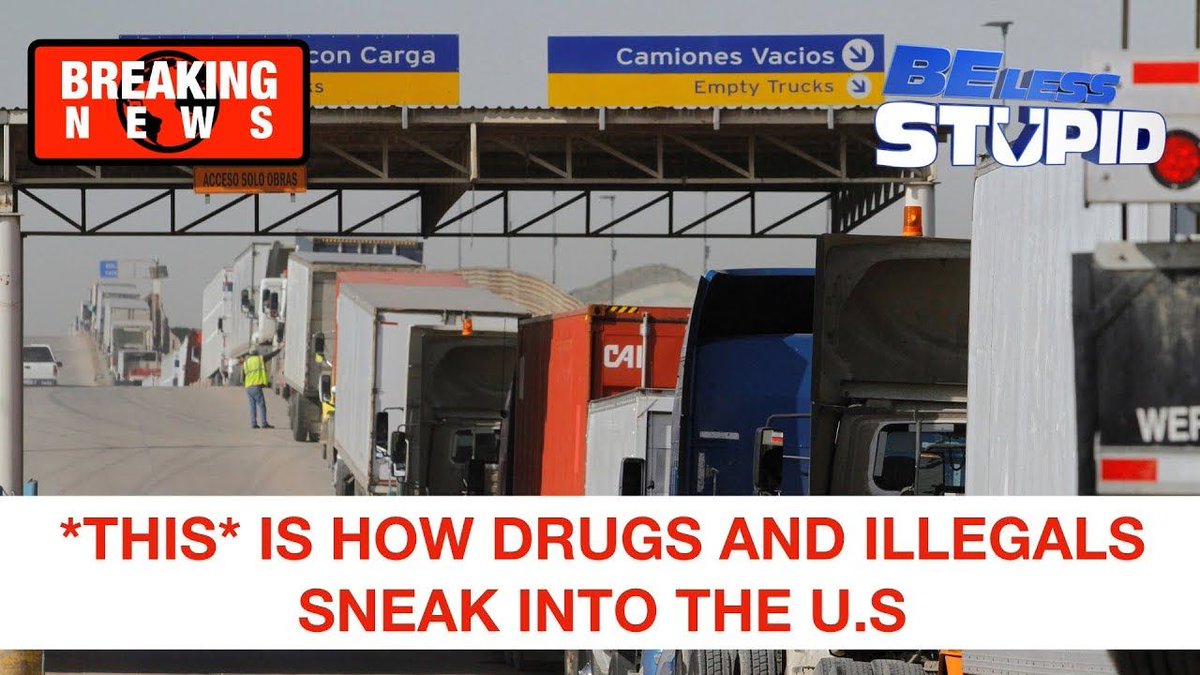 factboxtv's tweet photo. 🇺🇲BREAKING NEWS🇺🇲
(NEW VIDEO) I'm Just Back From The Border... Only 1 In 5 Trucks Crossing U.S. Border From Mexico Are Searched For Drugs &amp; Illegal Immigrants... We Don't Need A Wall... Here's the Proof!

https://t.co/Qg2XctsXuq https://t.co/jM5brL1OVb