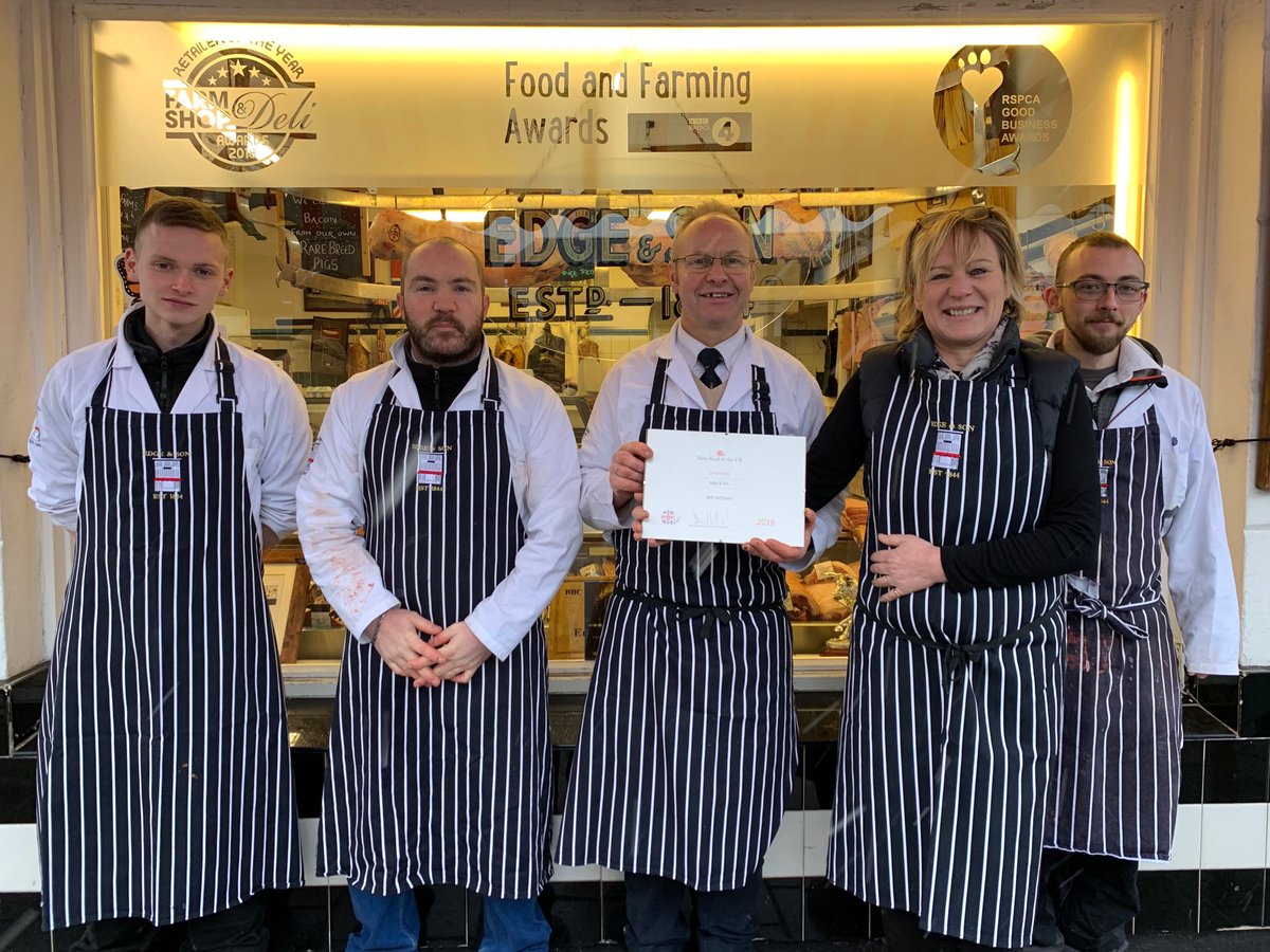 trinehughes's tweet photo. Battled through the snow to present the amazing @EdgeButchers with their award for @slowfooduk Best Butcher in the UK award so proud to have them as our #slowfoodsupporters watch out for @SlowFoodNEW collaboration https://t.co/rpDbe8OKVz