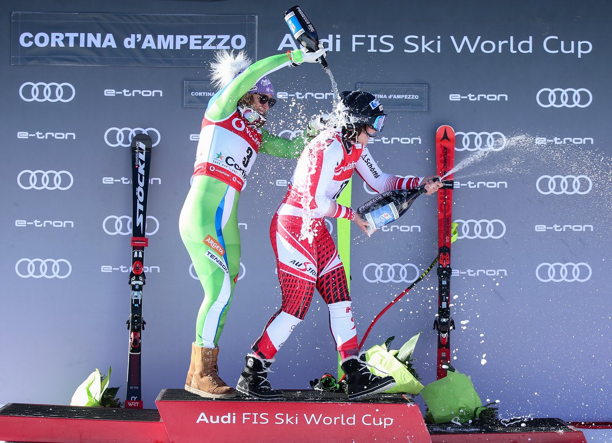 ilkastuhec's tweet photo. yaaaay 🤪 no need to shower today, right Ramona? 😁🍾 had a great day. 2 more to go 🚀⛷🇮🇹
@StoeckliRacing @milkaofficiel https://t.co/3dZRlktllw