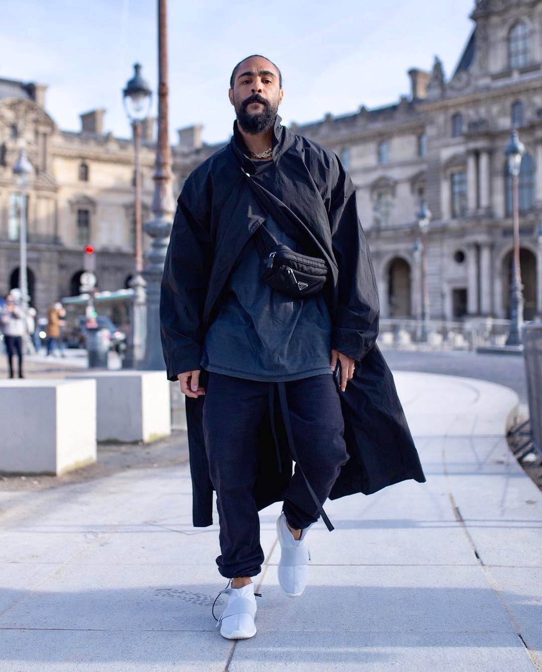 B R Kicks on X JERRYlorenzo wearing the Nike Air Fear of God Moccasins in Paris. https t fuJihpmQUB X