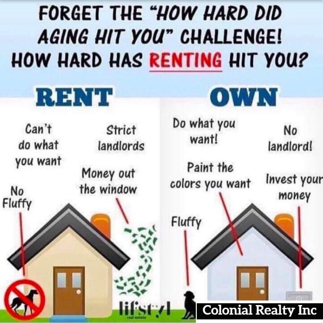 ColonialRealty_'s tweet photo. The decision to buy a home is a big one. Helping first time home owners navigate the process is something we love doing!
#FirstTimeHomeOwner #RentVsBuy #HomeOwnership #ColonialRealty https://t.co/zDM9Amd7tk