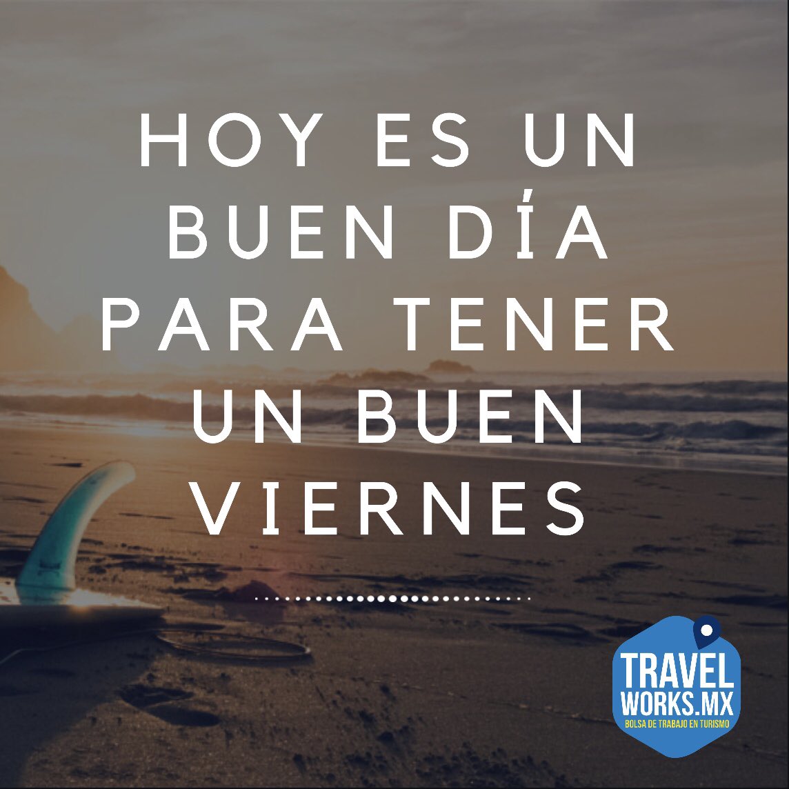 Hoy es un buen día para tener un buen viernes y para buscar trabajo también, ingresa a nuestro portal y dale un vistazo a las vacantes que tenemos. 
travelworks.mx #felizviernes #bolsadetrabajo #travelworksmx #empleo #buscartrabajo #encontrarempleo #motivacióndiaria