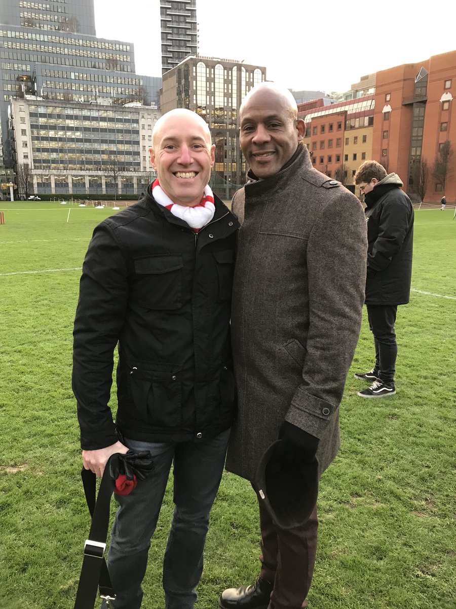 When you’re too excited to tell your childhood hero how you still remember that try at Wembley ‘89 against Saints. What a gent, ElleryHanley @WiganWarriorsRL