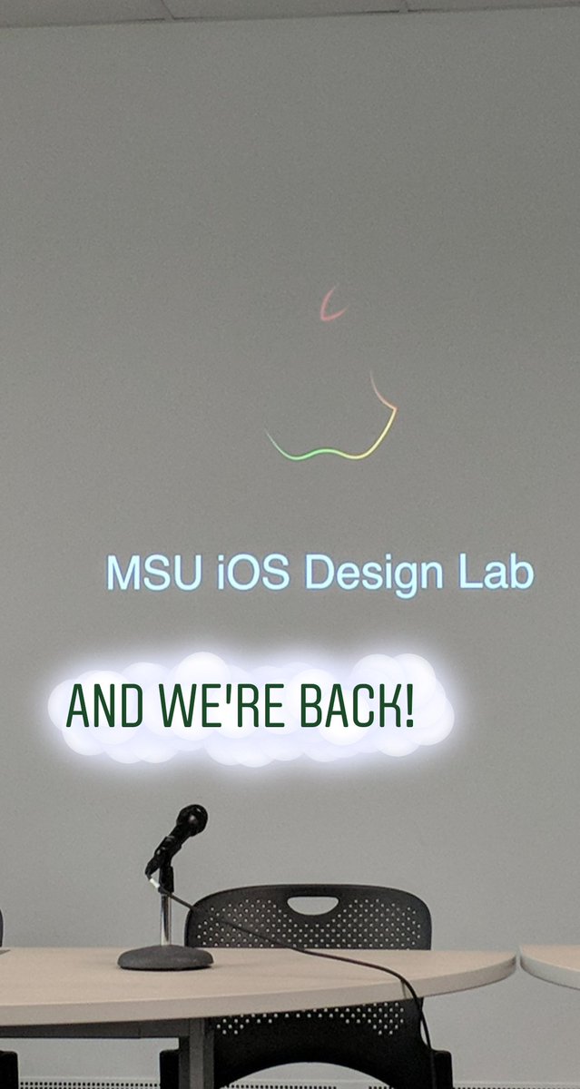 iOSDesignLabMSU's tweet image. Time to get to work!