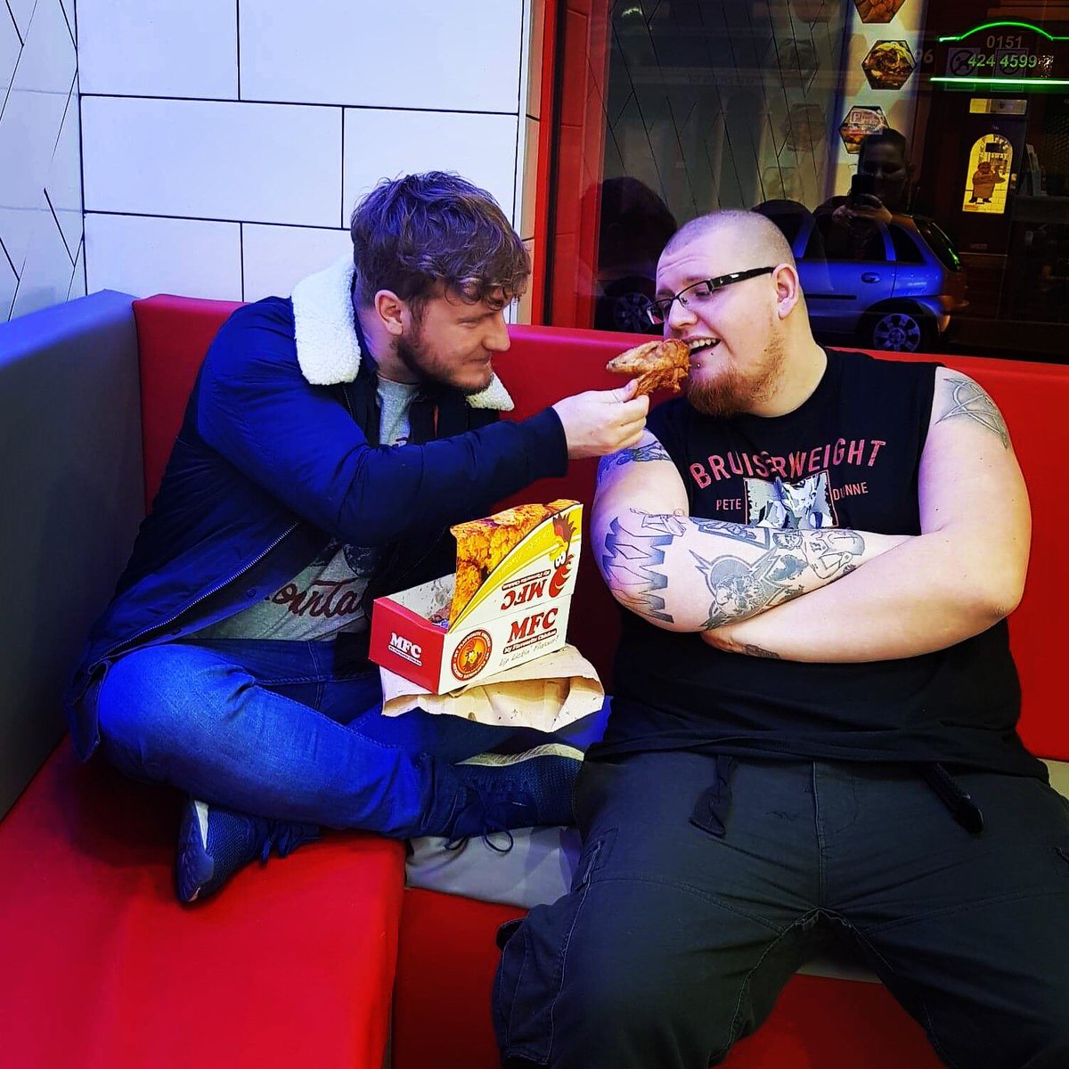 Friday night is fried chicken night in Snailville. We’re feasting on the greasy in preparation for a big weekend. Recording at @mWhat Studio? tomorrow and then playing <a href="/saltydogpub/">Salty Dog</a> with <a href="/PetVirus/">pet virus</a> &amp; Jean Foutre on Sunday 

🐌🐌🐌

#staysalty