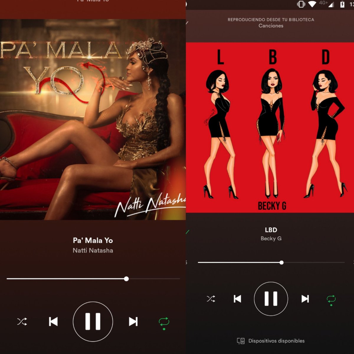 CazzuxSelena's tweet photo. @NattiNatasha Escuchando a mis dos reinas @NattiNatasha &amp; @iambeckyg #PaMalaYo #LBD #LasDuras 🔥 https://t.co/7OnO5VVPpc
