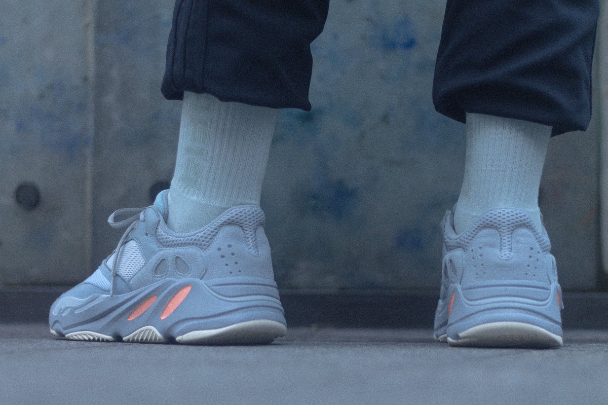 adidas yeezy boost 700 inertia on feet