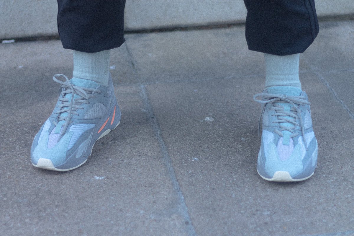 yeezy 700 inertia on foot