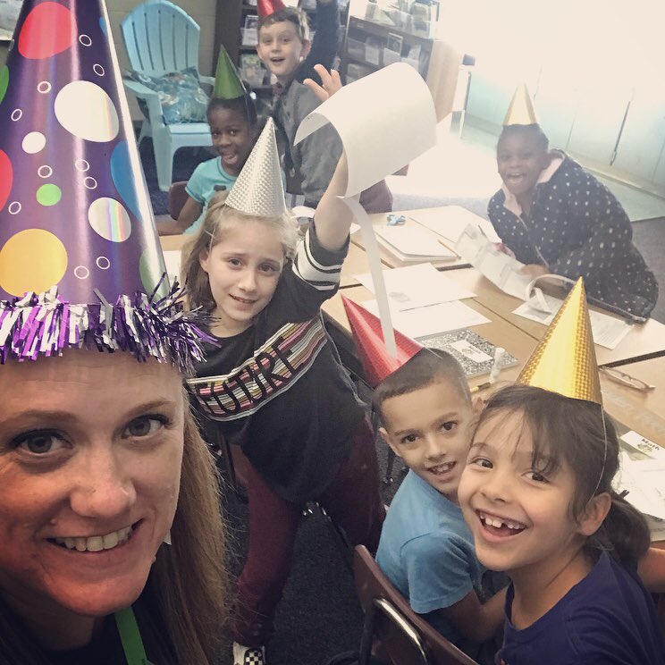 It’s FriYAY, so we turn a normal math lesson into a PARTY!! #polygonparty #quadrilaterals
