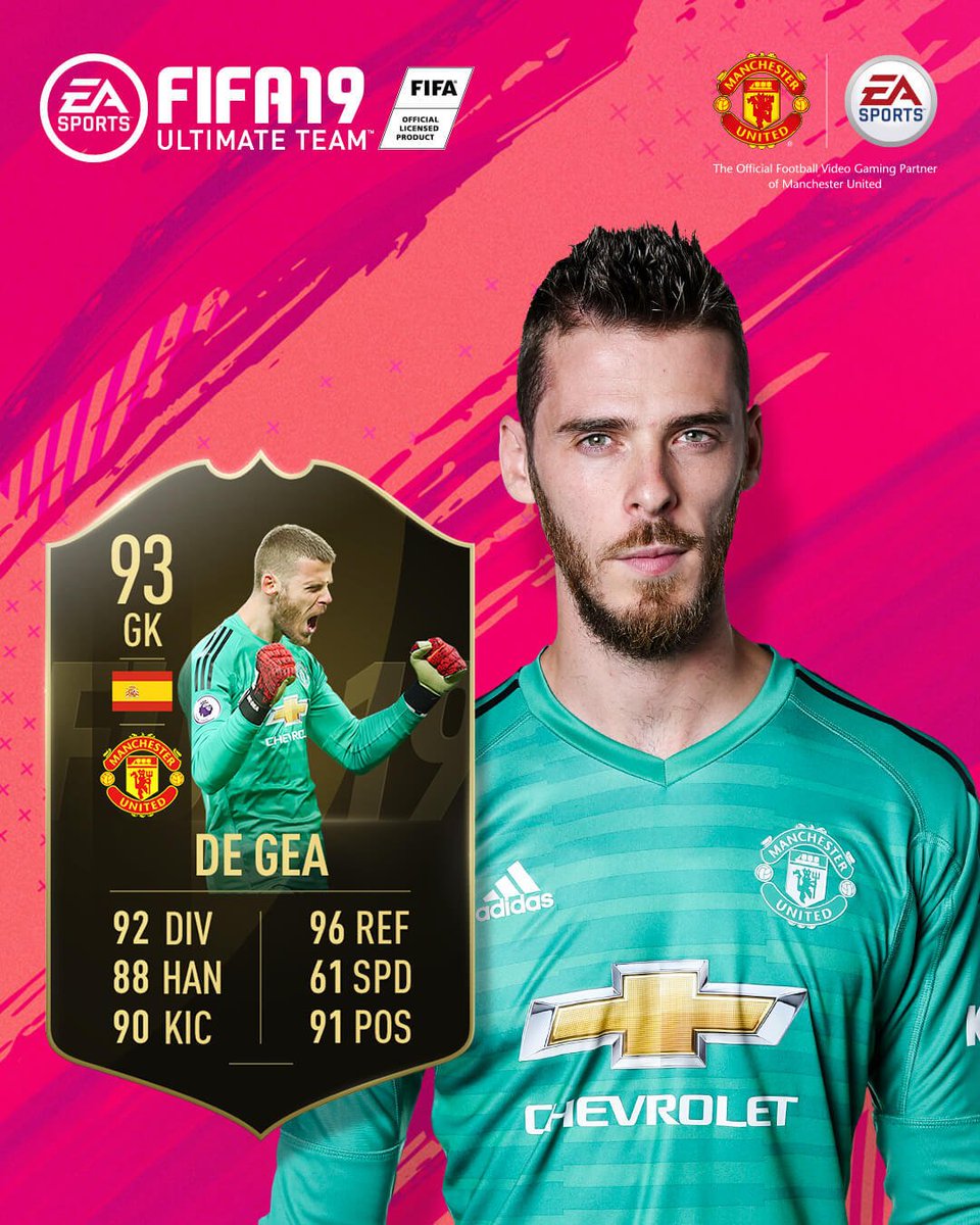 Those stats 😍
@D_DeGea's efforts v Spurs have earned him a place in the @EASPORTSFIFA #TOTW! 👏 #FIFA19 #DaveSaves