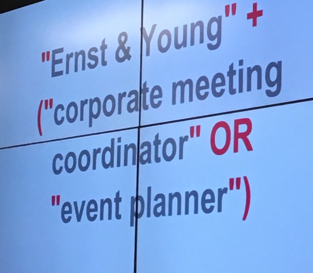 BethGrangerSays's tweet image. Loving the search secrets from @SamRichter today at @NSANYC #booleansearch #NSANYC #NSA19 and now he’s going to tell us how to use it to grow our businesses!