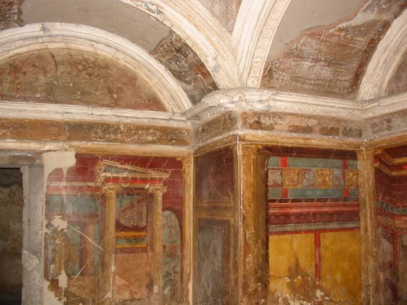patriciacarles's tweet photo. Villa of #Poppea in #Oplontis Some pictures of #cubiculum, #diaeta, #caldarium, #viridarium https://t.co/P6Sb0guoTG