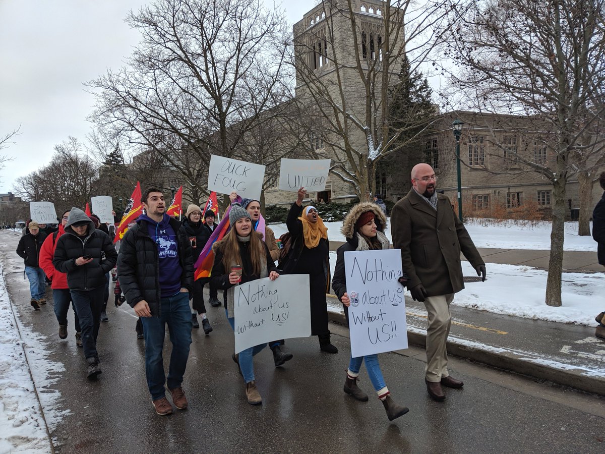 kernaghant's tweet photo. Today, #WesternU students told the Ford gov that education should be accessible to all, not just the rich! I'm proud of students from Western, #Fanshawe, &amp; campuses across Ontario for taking this principled stand. Ford has a tough fight on his hands! #onpoli #ONpse #LdnOnt https://t.co/GaRceGCBtE
