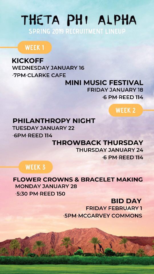 ThetaPhiBehrend's tweet photo. ☆Recruitment Spring 2019☆ https://t.co/dslYxcqvYK
