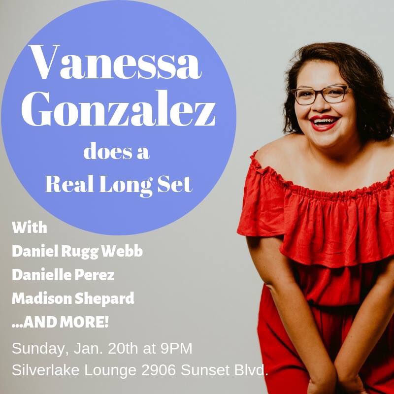 thighgapcomedy's tweet photo. We are so proud of @Buhnessa Come watch her Half Hour before she tapes it with Comedy Central later this month 💕

Sunday, 1/20
@SilverlakeLnge
Doors @ 8:30
Show @ 9

Vanessa Gonzalez
with @thedanielwebb @DivaDelux @MadisonShepard + MORE

RSVP https://t.co/tWTyWUTTHm https://t.co/oX7hbrDhwL